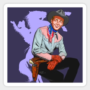 Roy Rogers - An illustration by Paul Cemmick Magnet